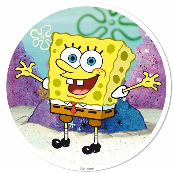 Bob Esponja 4 - 1 hoja con 1 circulo de 20 cm. FPD9002D